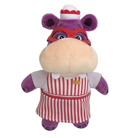 Disney Doc McStuffins Plush Hallie Hippo 8" Beanbag Stuffed Animal Hippopotamus - Picture 1 of 12